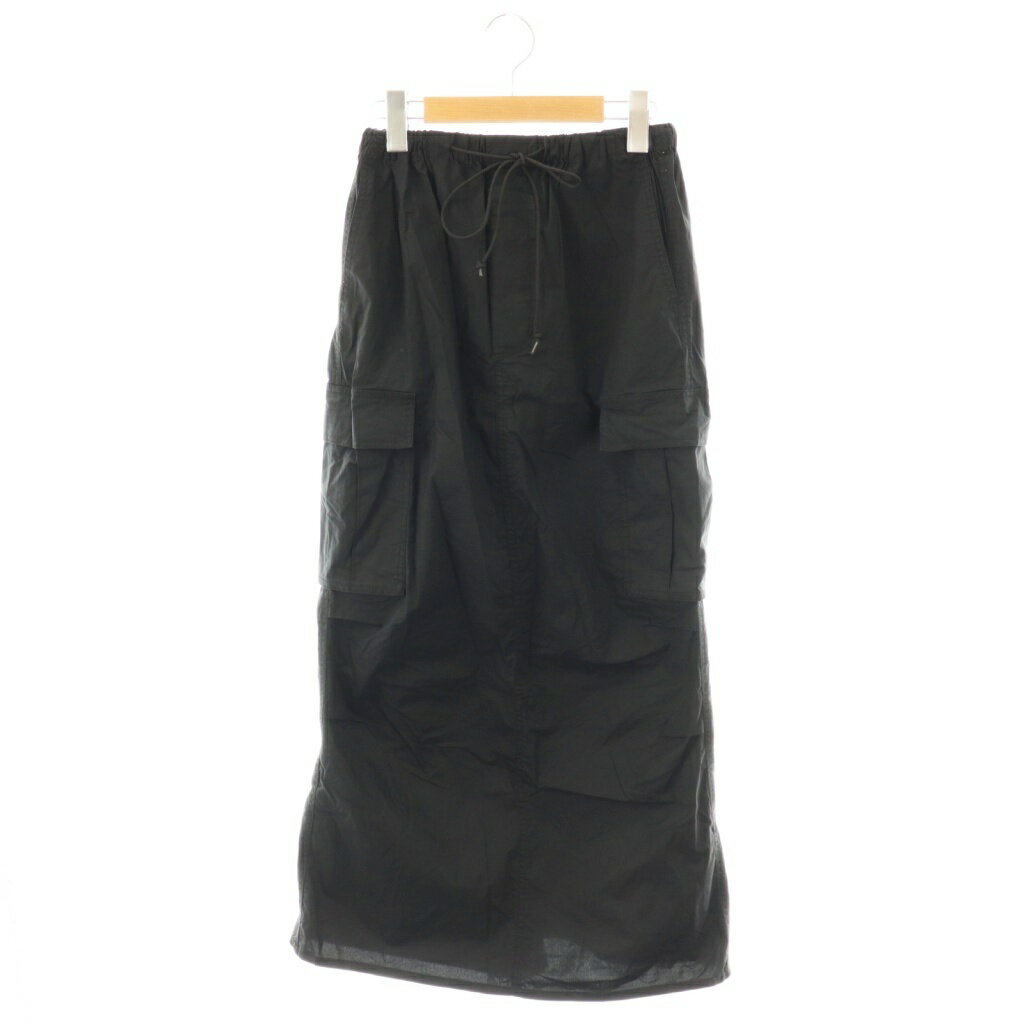 【中古】ジョイントワークス JOINTWORKS ミニリップカーゴマキシスカート S ブラック /DO ■OS レディー..