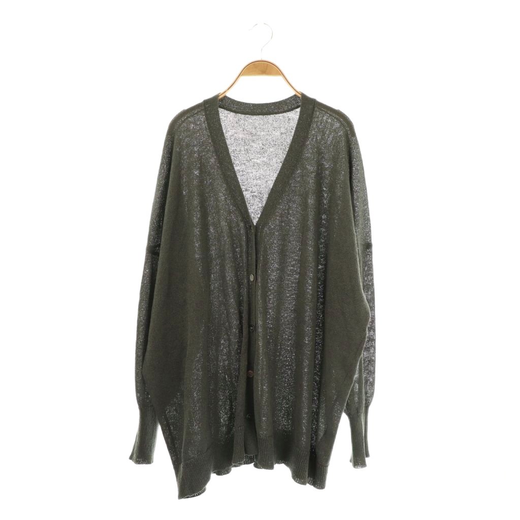 【中古】ジャーナルスタンダード ラックス JOURNAL STANDARD LUXE 23SS ペーパー Big-カーディガン ニット グレー /HK ■OS レディース 【ベクトル 古着】 251028