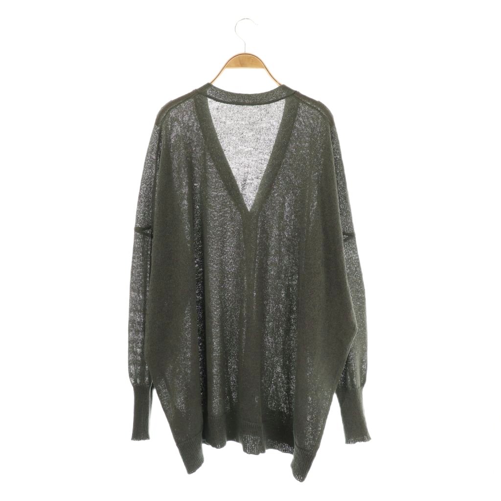 【中古】ジャーナルスタンダード ラックス JOURNAL STANDARD LUXE 23SS ペーパー Big-カーディガン ニット グレー /HK ■OS レディース 【ベクトル 古着】 251028