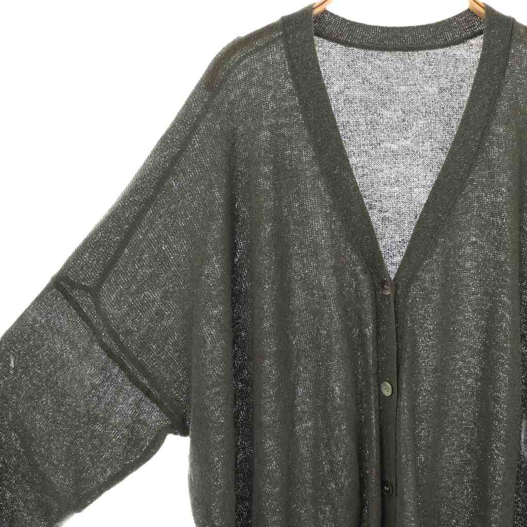 【中古】ジャーナルスタンダード ラックス JOURNAL STANDARD LUXE 23SS ペーパー Big-カーディガン ニット グレー /HK ■OS レディース 【ベクトル 古着】 251028