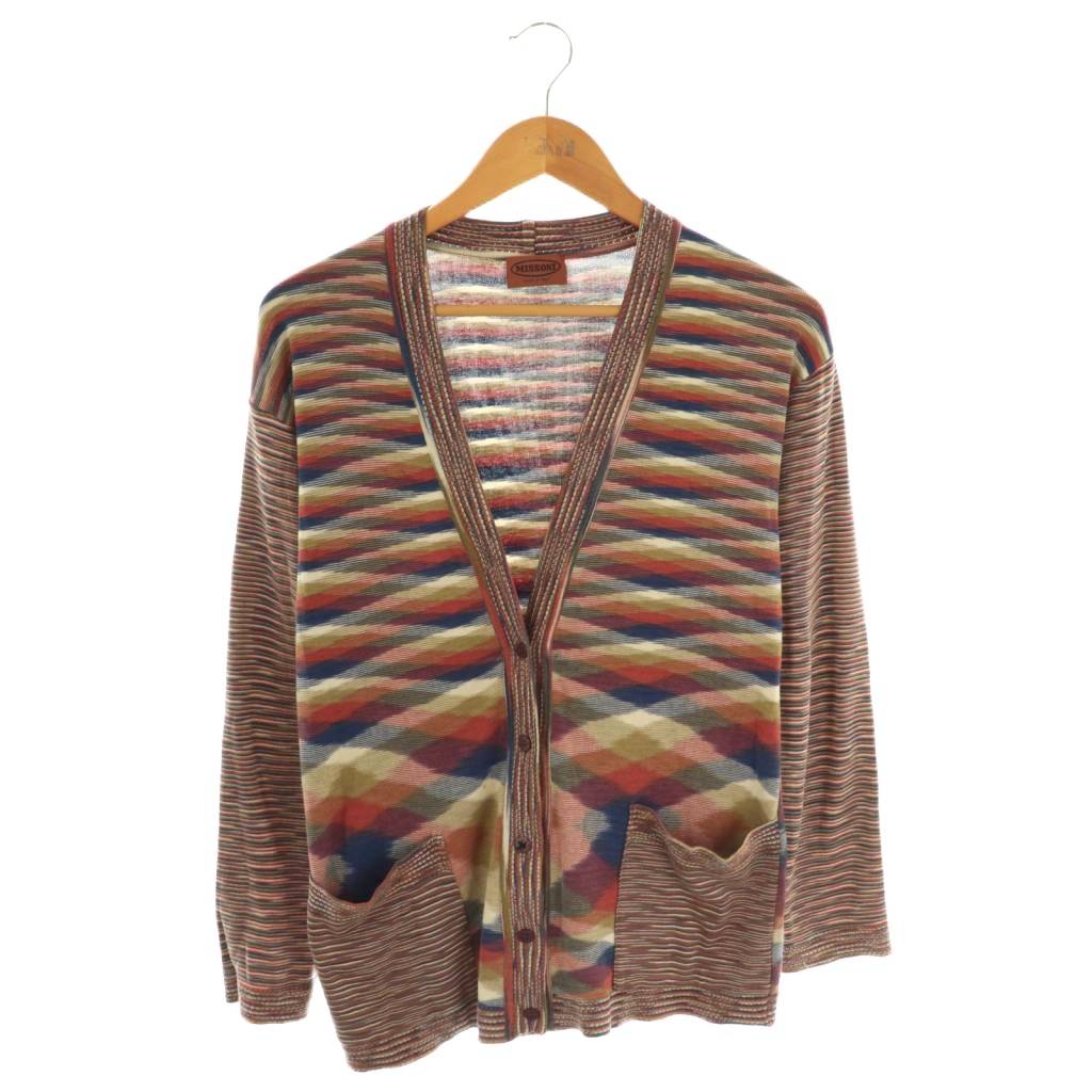 【中古】ミッソーニ MISSONI カーディガン 42 マルチカラー /DO ■OS レディース 【ベクトル 古着】 251106