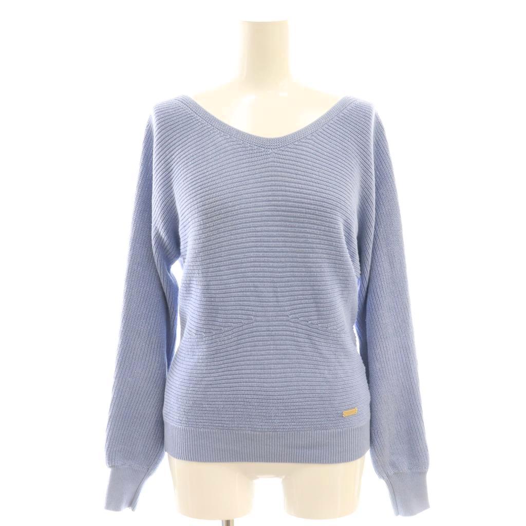 【中古】ブルーレーベルクレストブリッジ BLUE LABEL CRESTBRIDGE クルーネック ニット セーター 38 ラ..