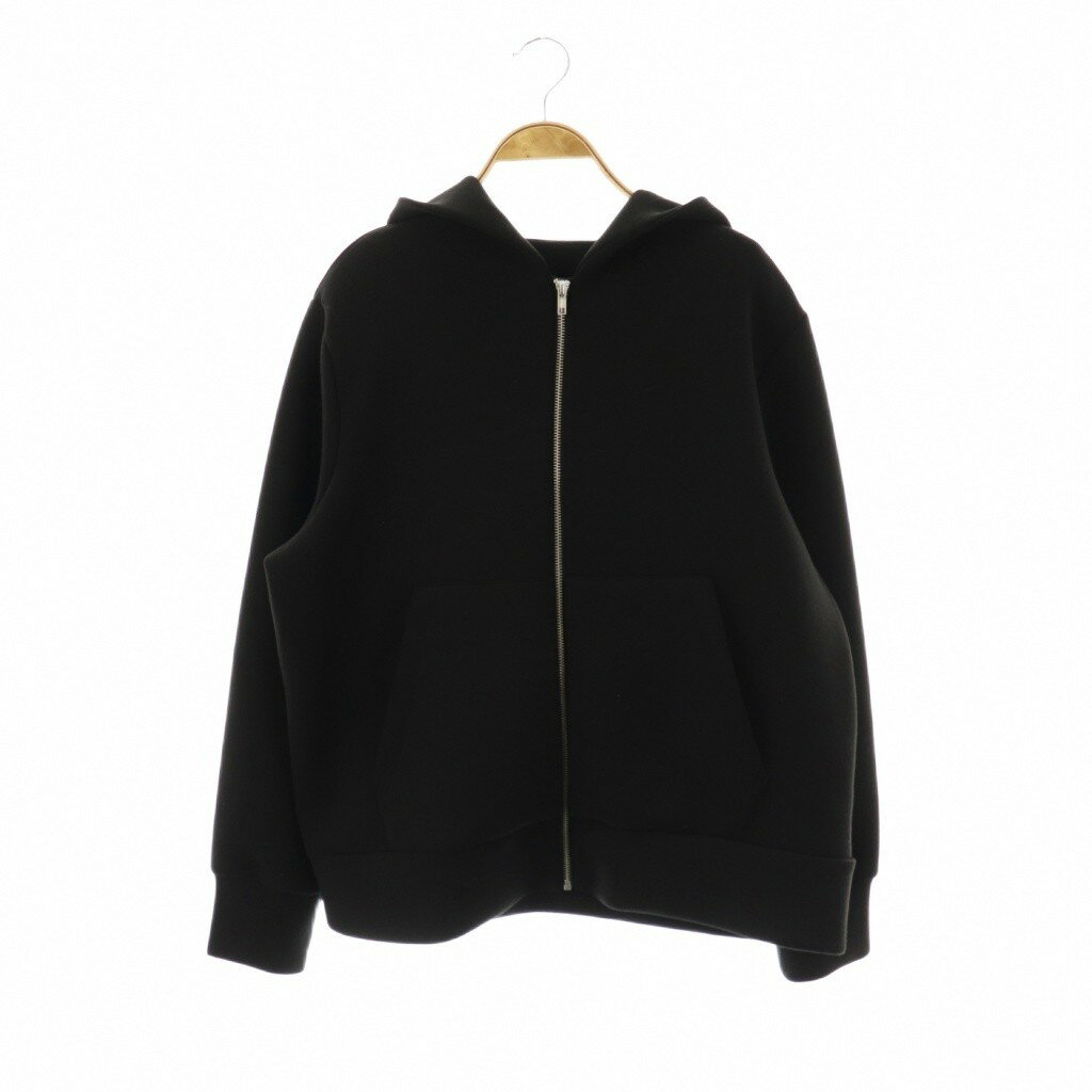 【中古】ザラ ZARA ジップアップパーカー フーディ EUR M 黒 ブラック /CX ■OS レディース 【ベクトル 古着】 251106(4)