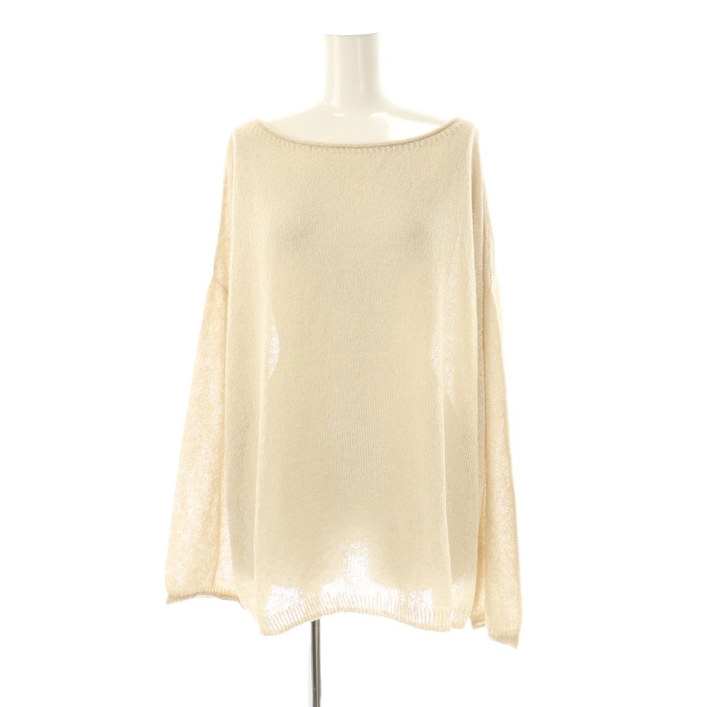 【中古】未使用品 フレームワーク Framework 24SS ウォッシャブルニュアンスワイドプルオーバー ニット..