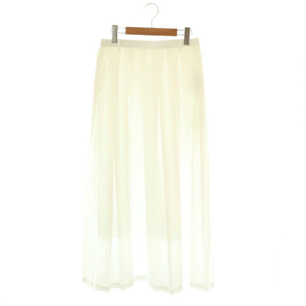 【中古】未使用品 ガリャルダガランテ GALLARDAGALANTE 25SS プリーツスカート マキシ ロング F 白 ホワイト /AT ■OS レディース 【ベクトル 古着】 251107(4)