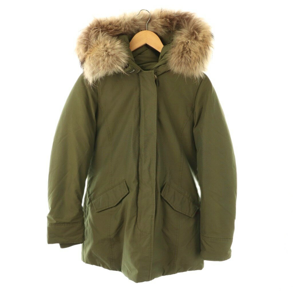 【中古】ウールリッチ WOOLRICH WWCPS2762 アークティックパーカー ダウンコート フード XS カーキ /ES ■OS ■SH レディース 【ベクトル 古着】 251114