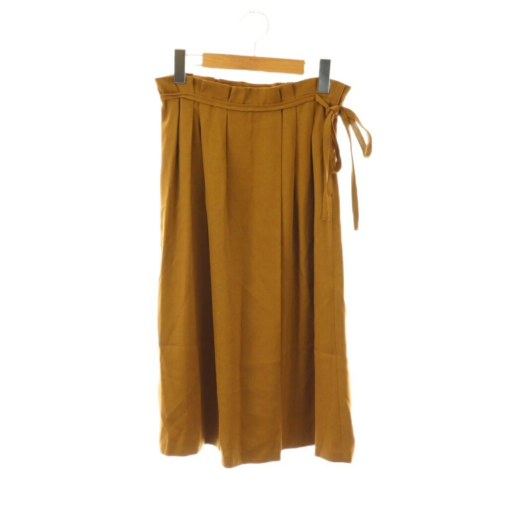 【中古】トゥモローランド TOMORROWLAND プリーツスカート フレア ミモレ ロング 34 茶 ブラウン /AT ■OS レディース 【ベクトル 古着】 251112