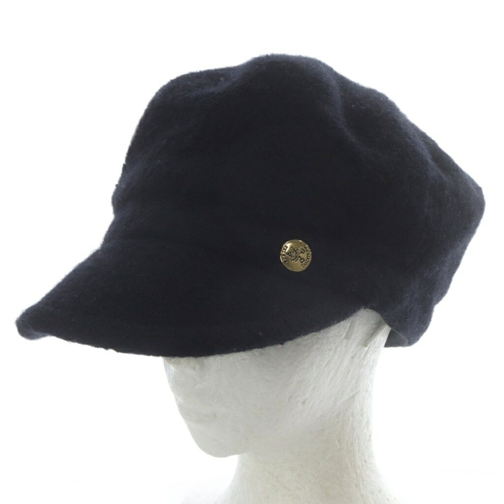 【中古】カシラ CA4LA 帽子 キャスケット ウール ブラック /YO15 レディース 【ベクトル 古着】 251118