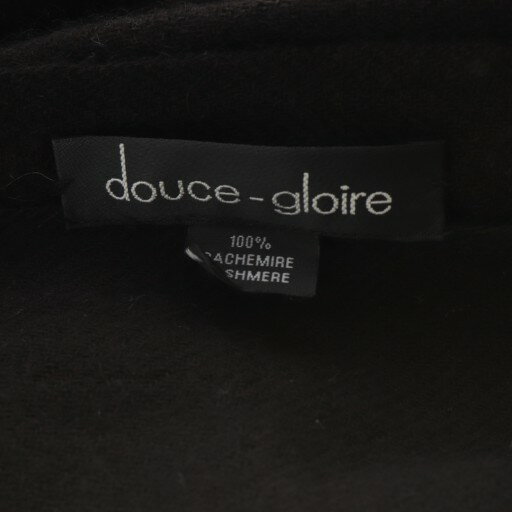 【中古】ドゥースグロワール douce gloire ストール マフラー 大判 カシミヤ フリンジ ダークブラウン /YO10 レディース 【ベクトル 古着】 251215