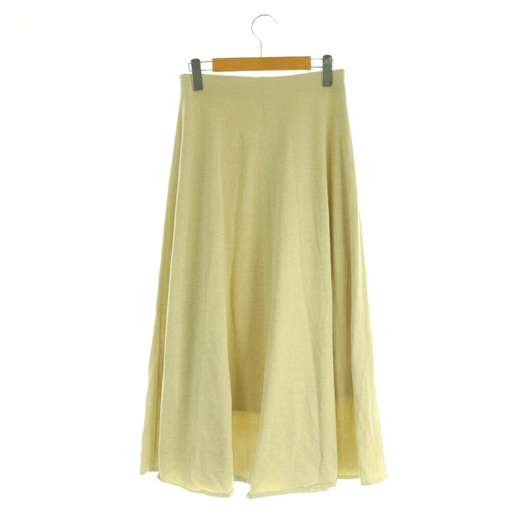 【中古】ミラオーウェン Mila Owen 24SS ドレープデザインフレアスカート ニット ロング ラメ 1 イエロー /MY ■OS レディース 【ベクトル 古着】 251218 vectorpremium-18775730 ブランド古着ベクトルプレミアム店 サンプル画像2