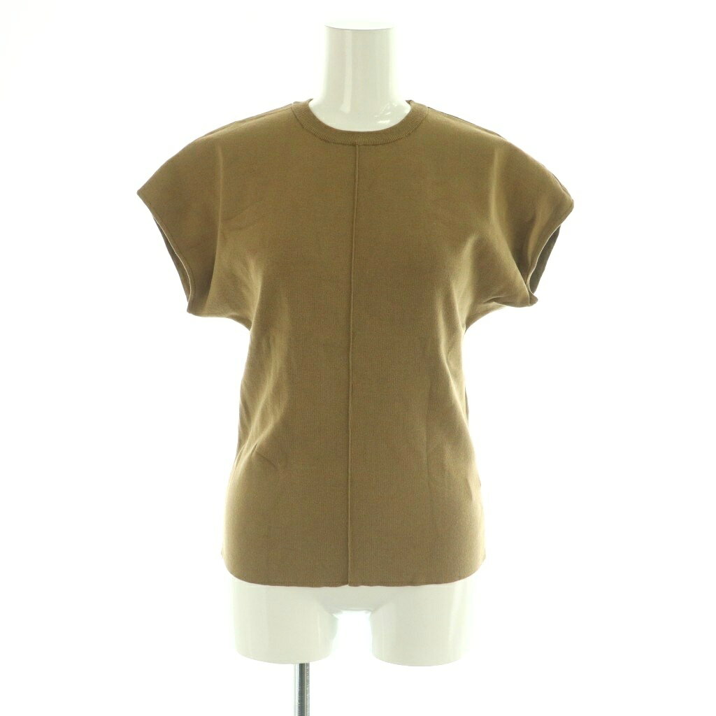 【中古】リムアーク rim.ark Basic summer knit tops ニット カットソー 36 茶 /MI ■OS レディース 【ベクトル 古着】 251224