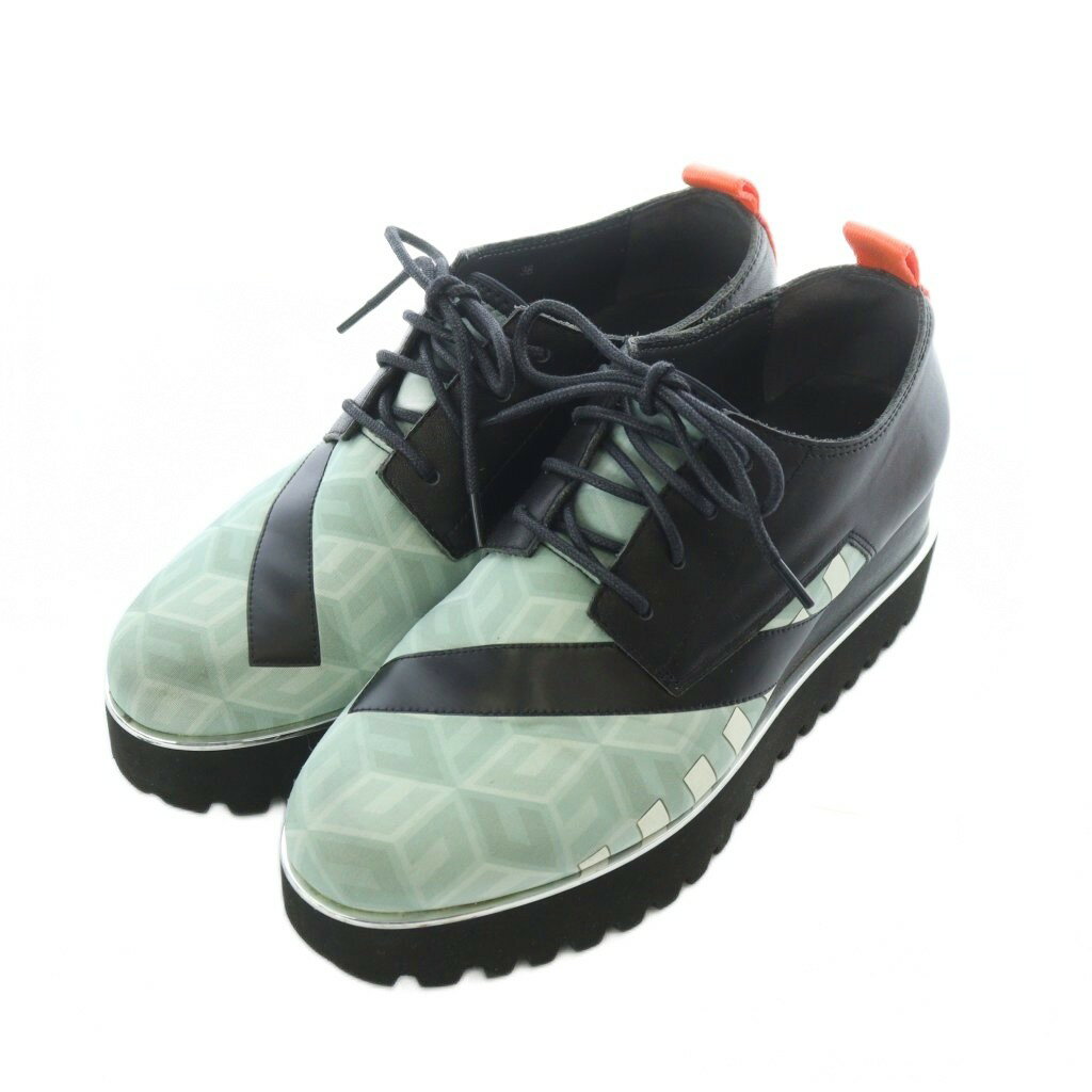 【中古】ユナイテッドヌード UNITED NUDE juko calli オックスフォード シューズ 38 24cm 24.5cm ZEST 厚底 レースアップ /RI ■OS レディース 【ベクトル 古着】 251224ブランドユナイテッ...