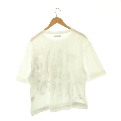 【中古】ターク TAAKK RUFFLE PRINT T-SHIRTS Tシャツ カットソー 2 ホワイト ブラック /ES ■OS ■SH メンズ 【ベクトル 古着】 260116 2
