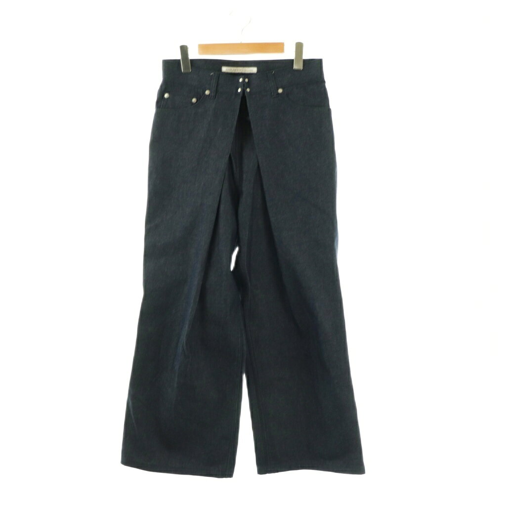 【中古】ジョンローレンスサリバン JOHN LAWRENCE SULLIVAN N Rigid denim wide pants indigo デニムパンツ ジーンズ コットン 44 インディゴ /NR ■OS メンズ 【ベクトル 古着】 260117