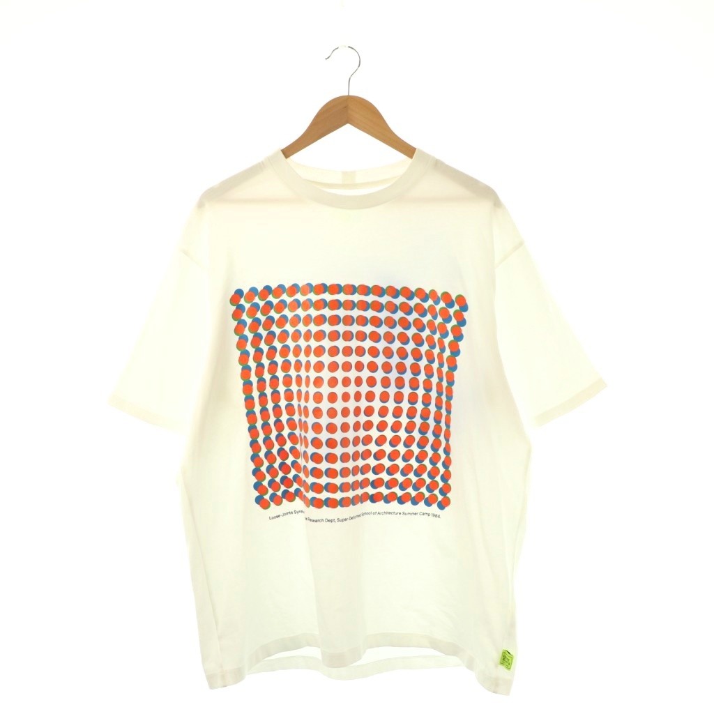 Rakuten - 【中古】ルーズジョインツ LOOSEJOIONTS プリントTシャツ カットソー XL ホワイト マルチカラー /DO ■OS ■SH メンズ 【ベクトル 古着】 260115