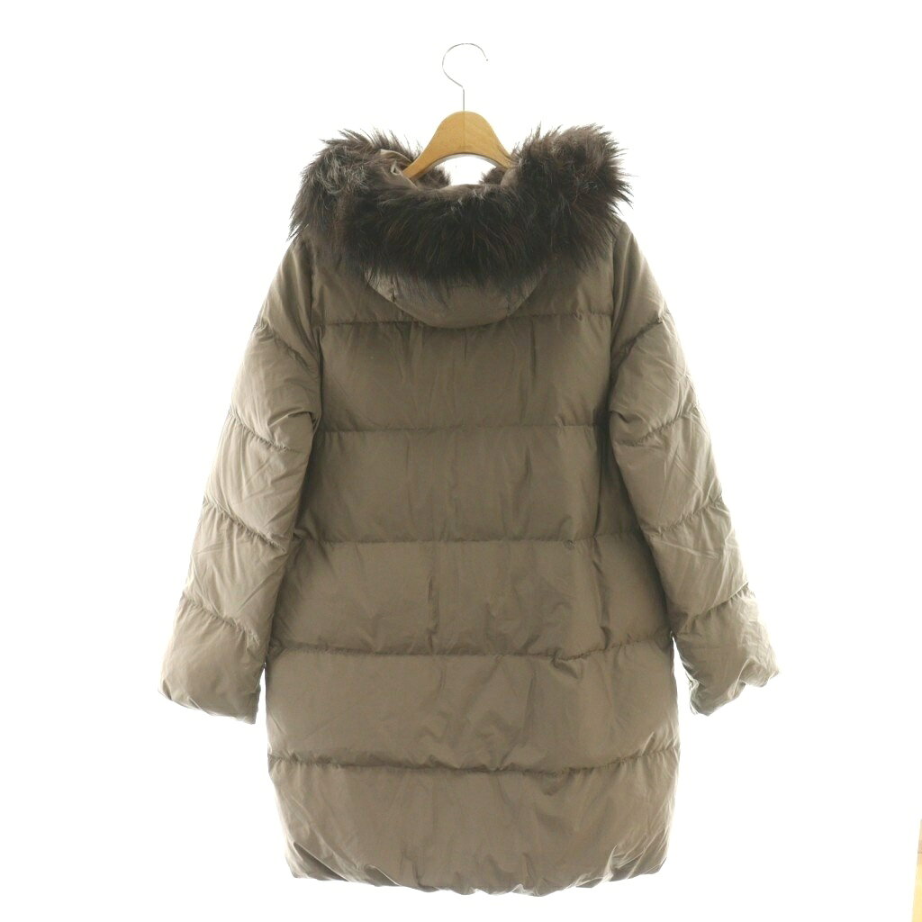 【中古】ナノユニバース nano universe ×NISHIKAWA DOWN ロングダウンコート アウター ラクーンファー 36 モカブラウン /CX ■OS レディース 【ベクトル 古着】 260127 vectorpremium-18848458 ブランド古着ベクトルプレミアム店 サンプル画像2