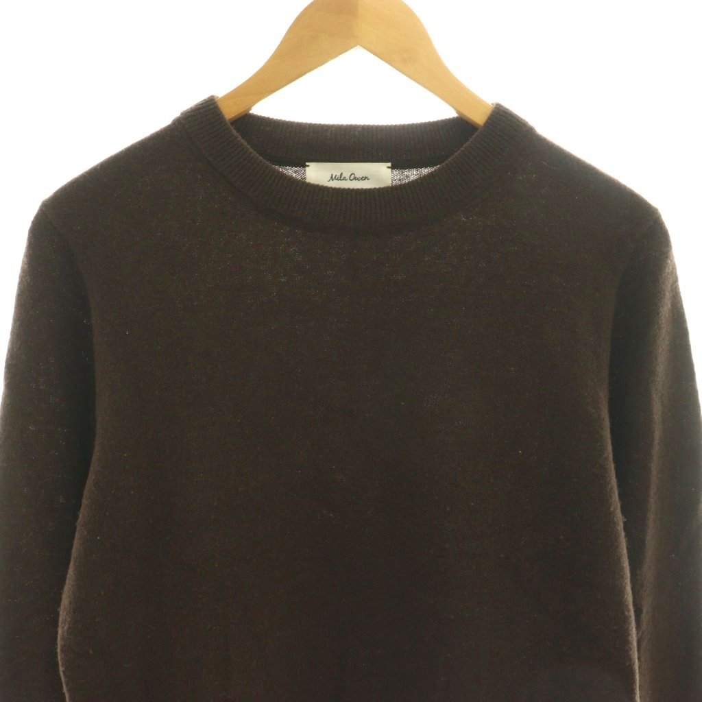【中古】ミラオーウェン Mila Owen 24AW ウール100クルーネックベーシックニット セーター 0 ブラウン /DF ■OS レディース 【ベクトル 古着】 260209 vectorpremium-18882028 ブランド古着ベクトルプレミアム店 サンプル画像3