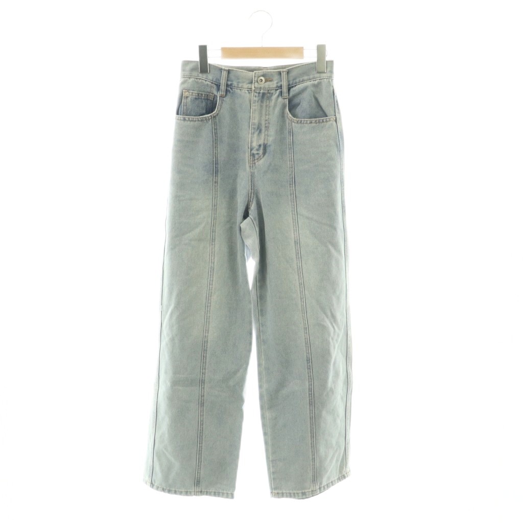 Capri Pants - 【中古】フリーズマート Free's Mart 25SS ワイドストレートカラーパンツ デニムパンツ S 水色 ライトブルー /AQ ■OS レディース 【ベクトル 古着】 260209