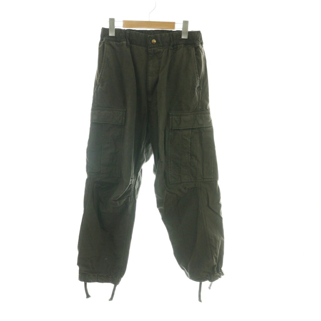 樂天商城 - 【中古】リー LEE DUNGAREES イージーカーゴパンツ パンツ S カーキーグリーン カーゴポケット ドローコード裾 無地 LM5939 /AG ■OS レディース 【ベクトル 古着】 260213