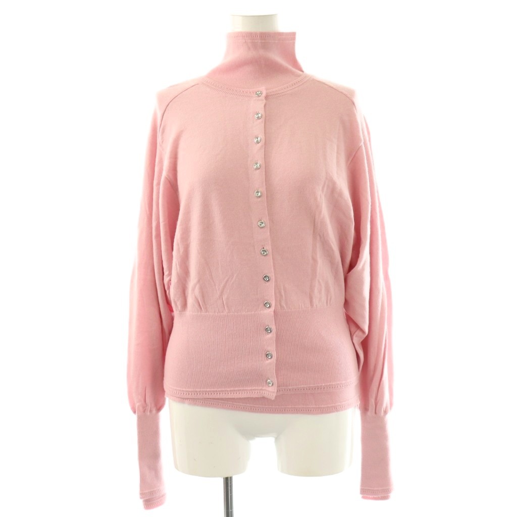 【中古】グリーンレーベルリラクシング ユナイテッドアローズ green label relaxing EVERY エブリィ ニット クルーネック 2WAY カーディガン アンサンブル ピンク /AQ ■OS レディース 【ベクトル 古着】 260217