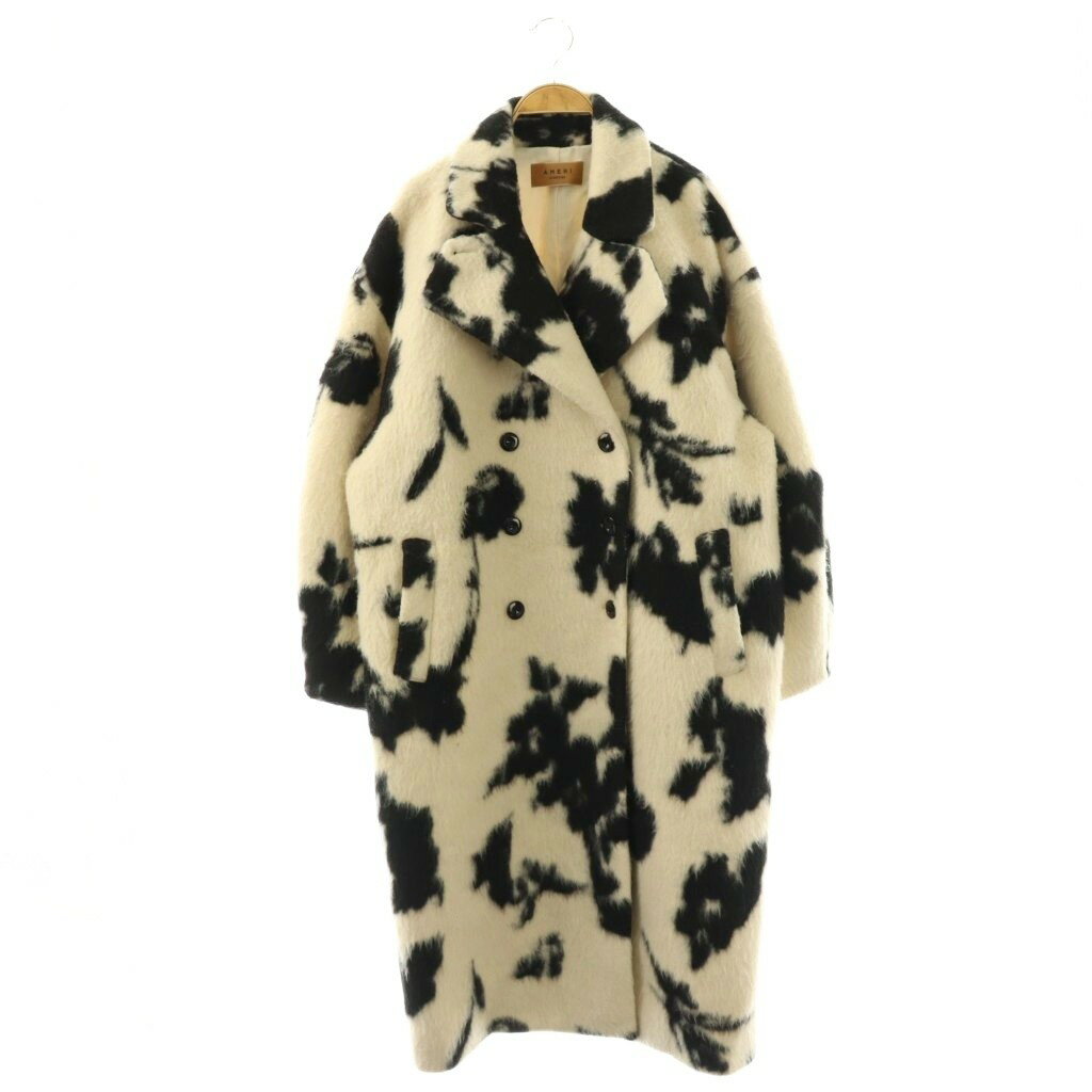 【お値下げ可】アメリ AMERI VINTAGE ロングボアコート グリーン UND BIG ROUND COLLAR WOOL LONG COAT（チェスターコート）｜Ameri