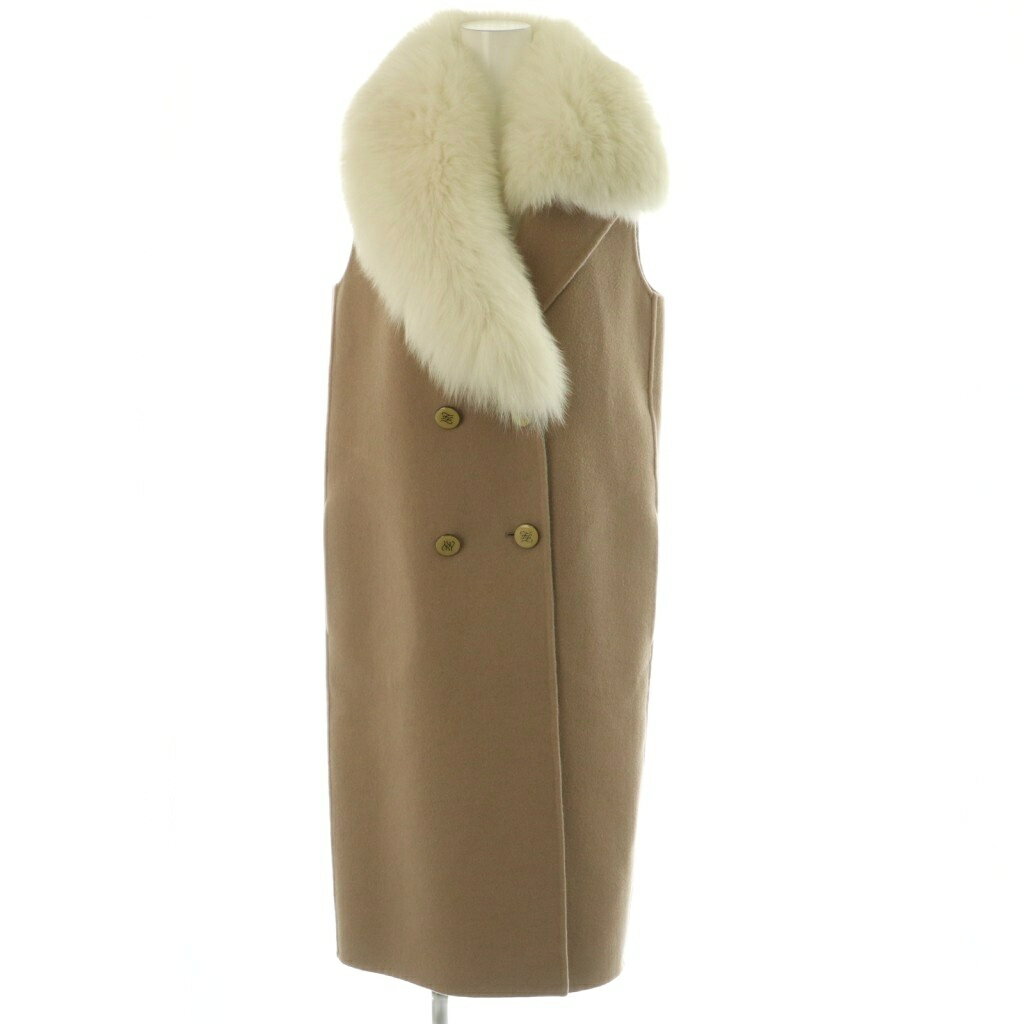 【中古】フェンディ FENDI フォックスファージレ カリグラフィーボタン ベスト 前...