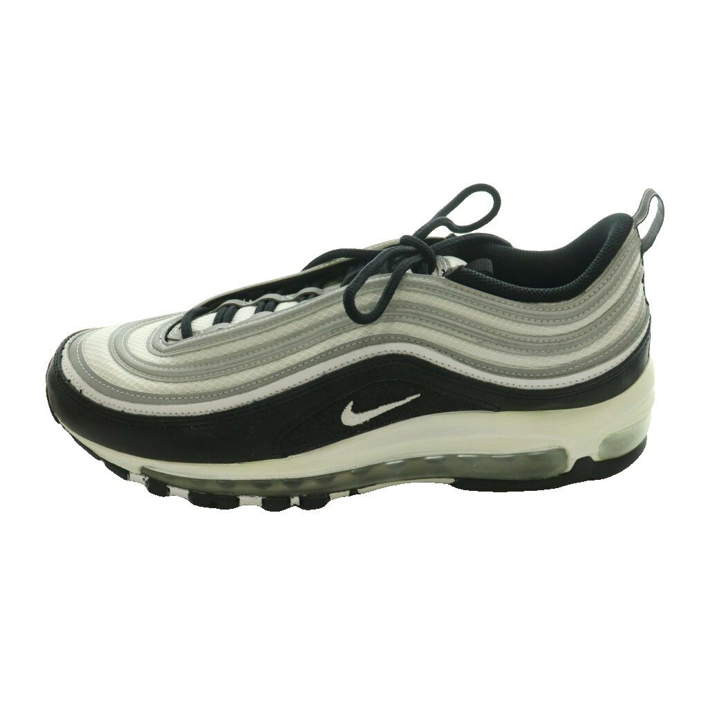 ナイキ NIKE エア マックス 97 ブラック ホワイト リフレクトシルバー Air Max 97 Black White Reflect Silver スニーカー US10 28cm シルバーカラー 黒 ブラック /SS ■OS メンズ  260318