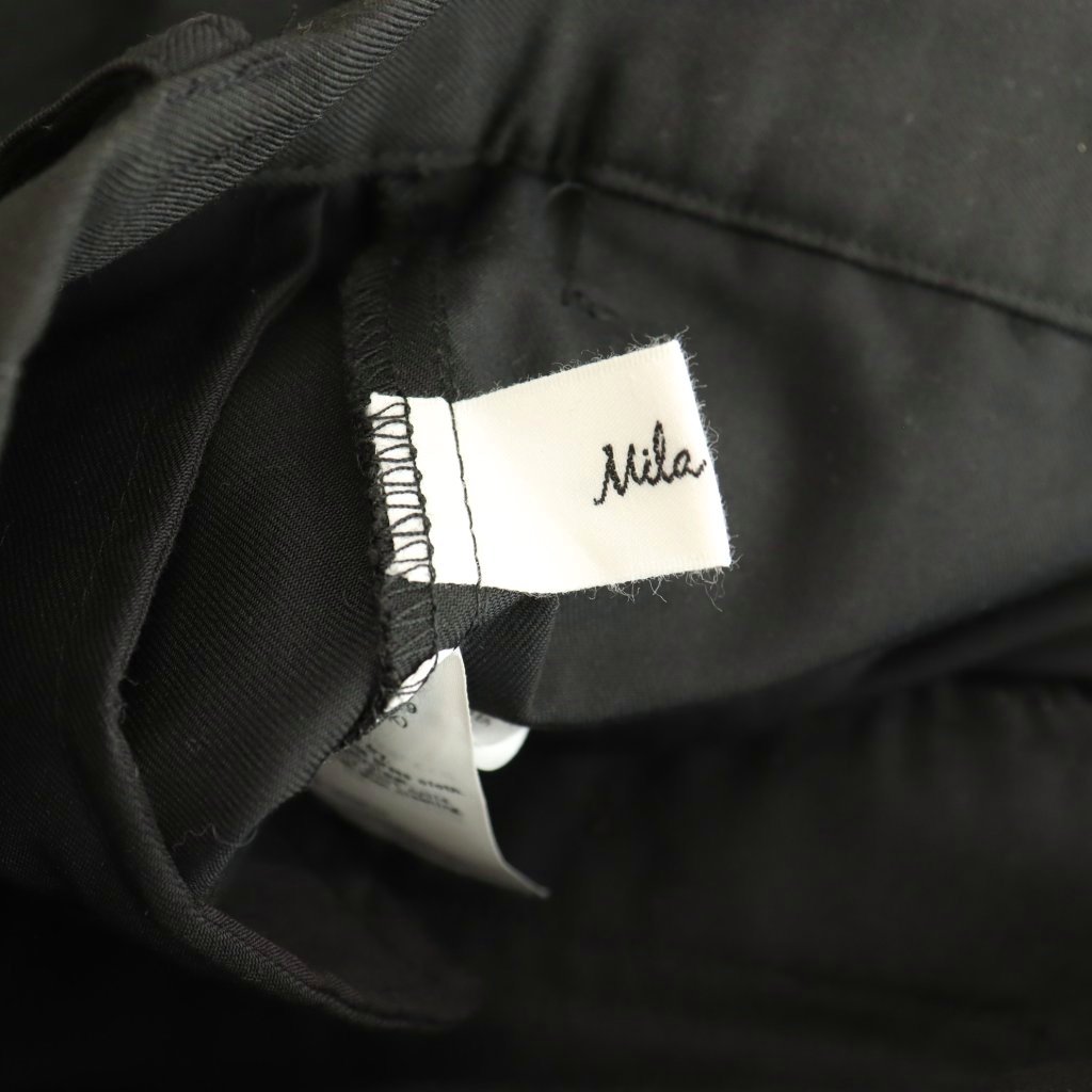 【中古】ミラオーウェン Mila Owen 24AW ワンタックカーブダンディパンツ タック 0 ブラック /HK ■OS レディース 【ベクトル 古着】 260310 vectorpremium-18942993 ブランド古着ベクトルプレミアム店 サンプル画像3