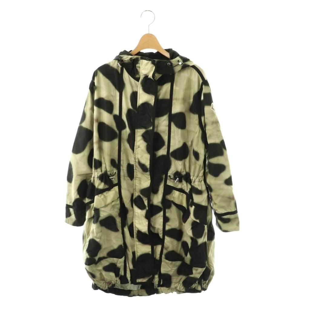 【中古】モンクレール MONCLER アンタレス ANTARES 総柄 ナイロンジャケット グレー  ...
