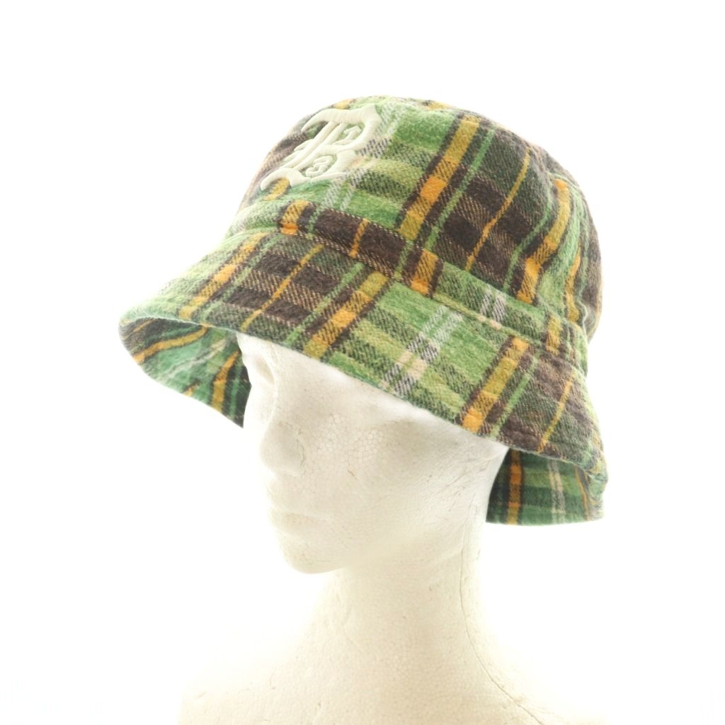 For Women - 【中古】アールサーティーン R13 PLAID BUCKET HAT バケットハット 帽子 チェック柄 O/S 緑 黄色 黒 R13WA027-R203B /MI ■OS レディース 【ベクトル 古着】 260326