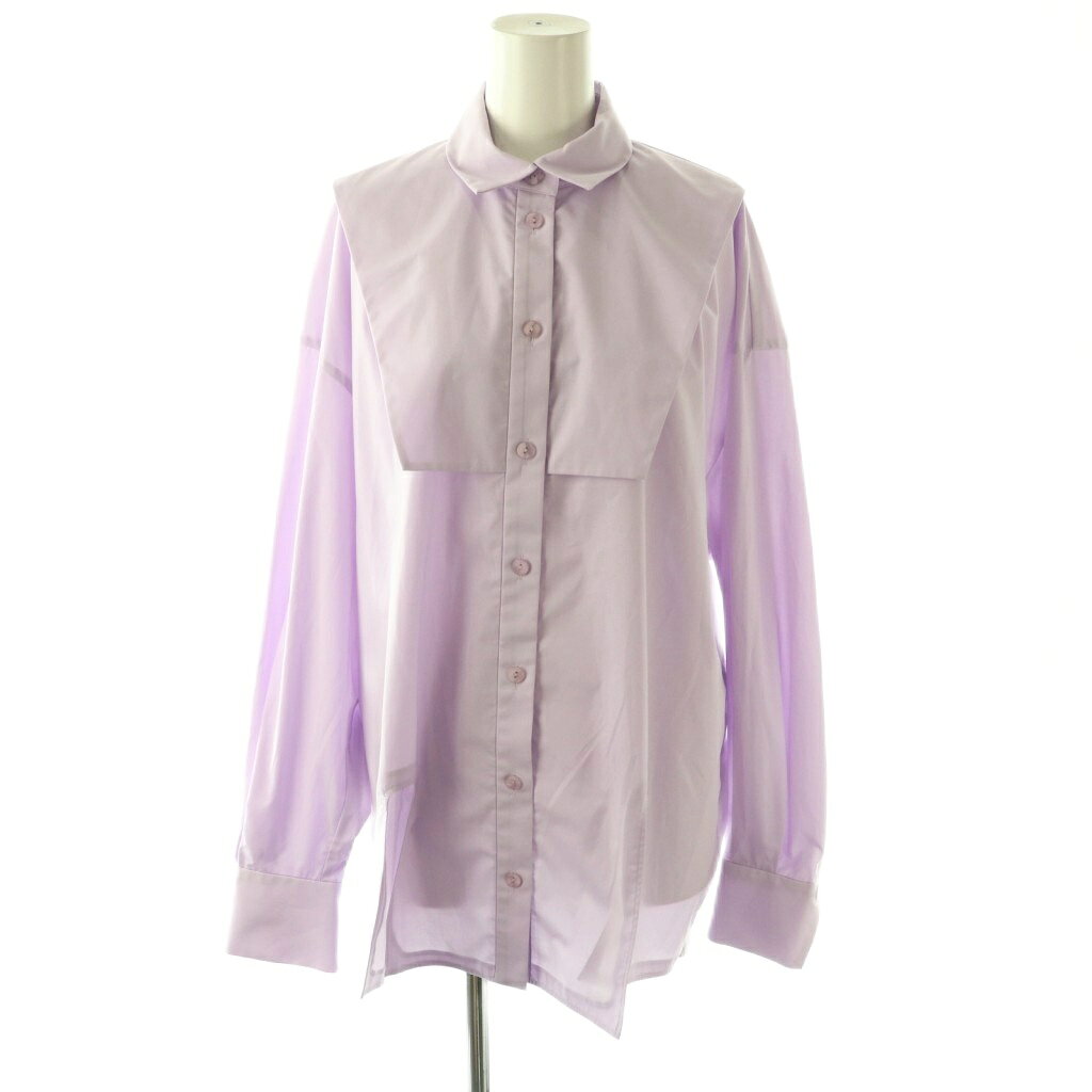 【中古】エンフォルド ENFOLD 25AW CHAIR SHIRT シャツ 長袖 38 ラベンダー /DO ■OS レディース 【ベクトル 古着】 260326