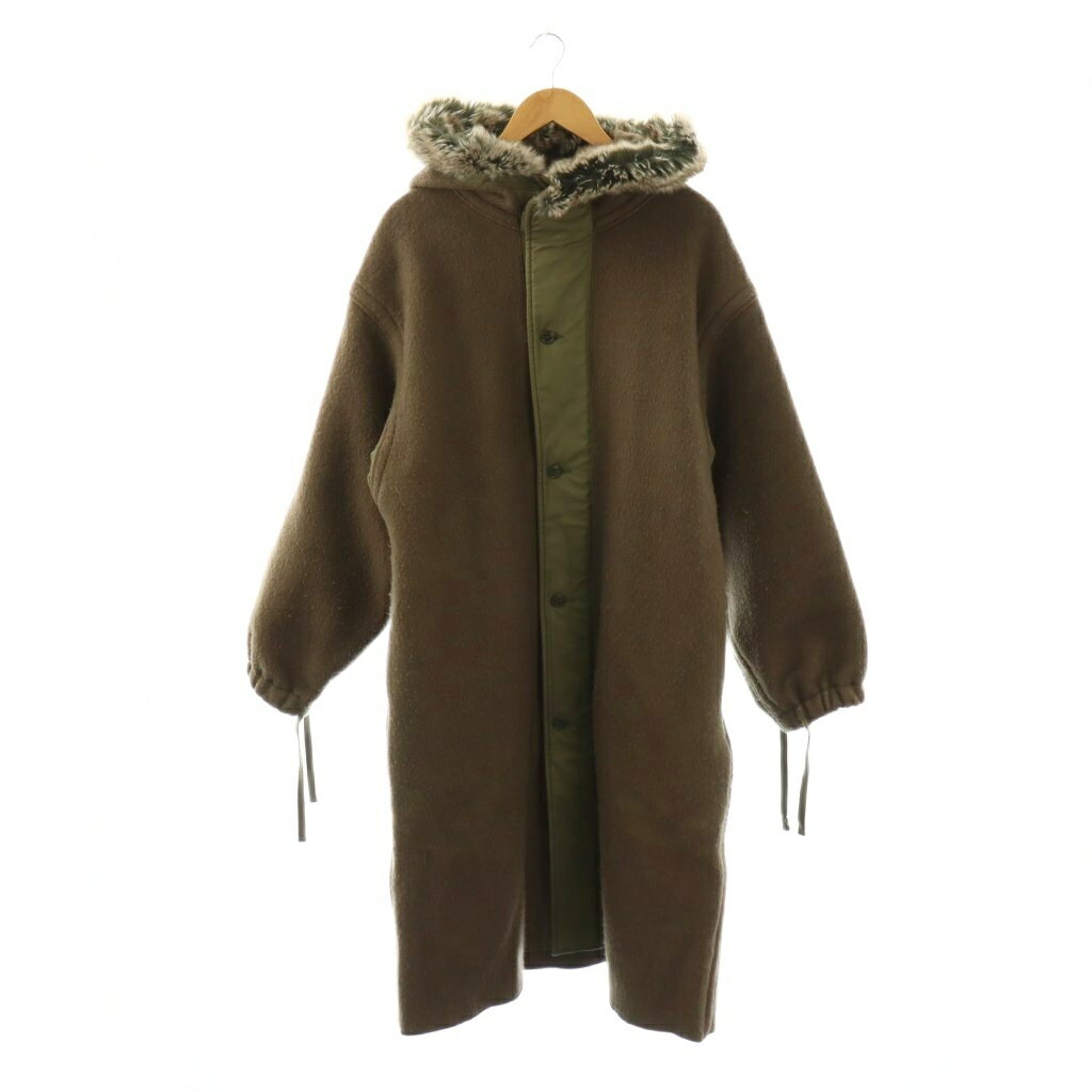 【中古】ハイク HYKE 25AW M-43 FIELD PARKA LINER COAT コート アウター フェイクファー 2 モカブラウン カーキ /CX ■OS レディース 【ベクトル 古着】 260409