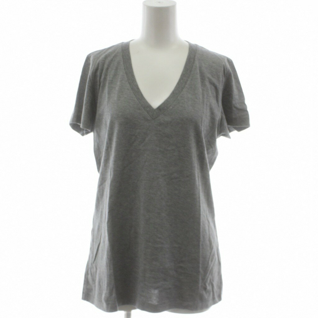 【中古】アクネ ストゥディオズ Acne Studios Tシャツ S グレー Vネック 無地 半袖 /AZ レディース 【ベクトル 古着】 260402