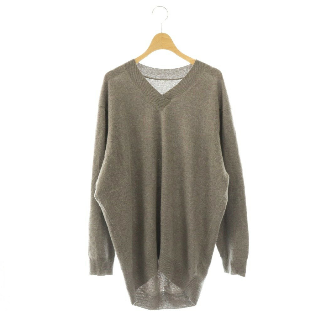 No Sleeve Knit - 【中古】ジャーナルスタンダード ラックス JOURNAL STANDARD LUXE 25AW カシミヤ Vネックプルオーバー ニット セーター 長袖 F グレー /HK ■OS レディース 【ベクトル 古着】 260407