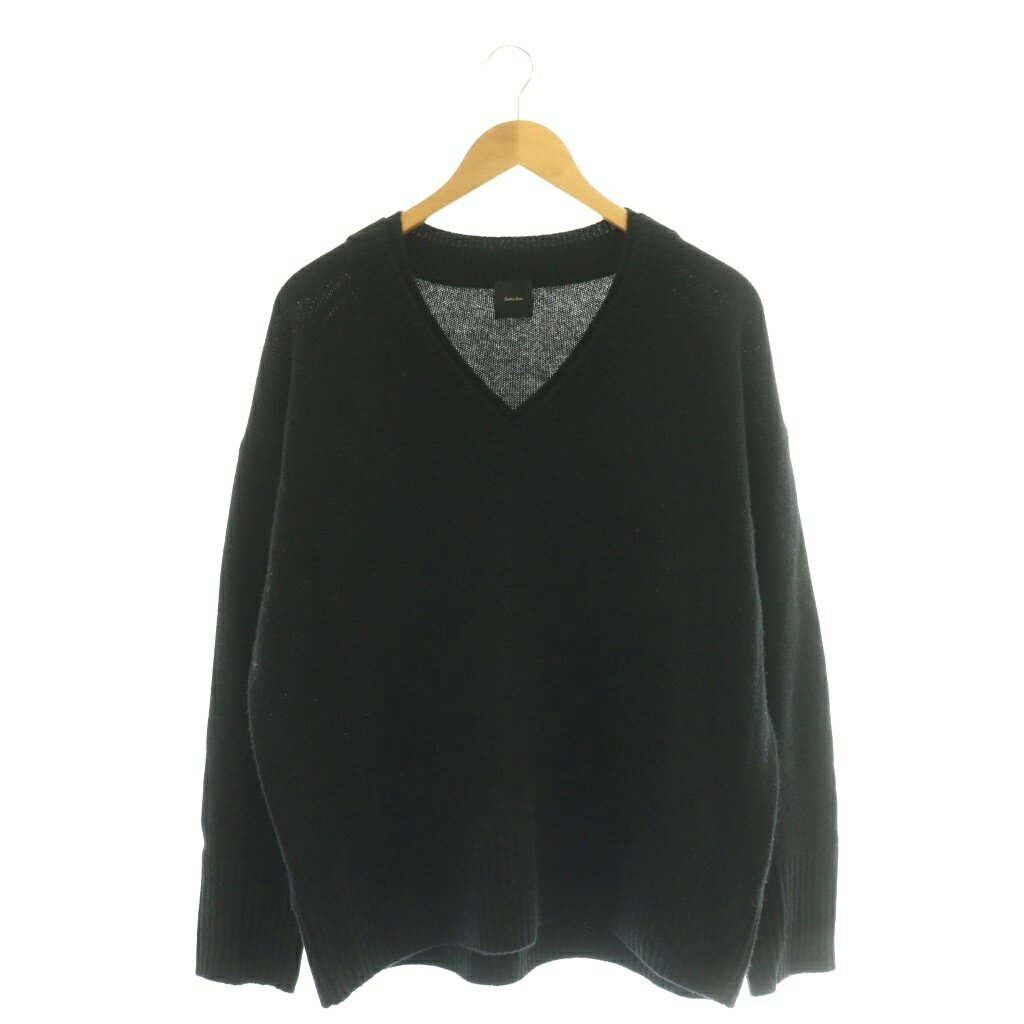 Rakuten - 【中古】スピック&スパン Spick&Span 25AW ウールカシミヤ Vネックニット セーター ブラック /DF ■OS レディース 【ベクトル 古着】 260407