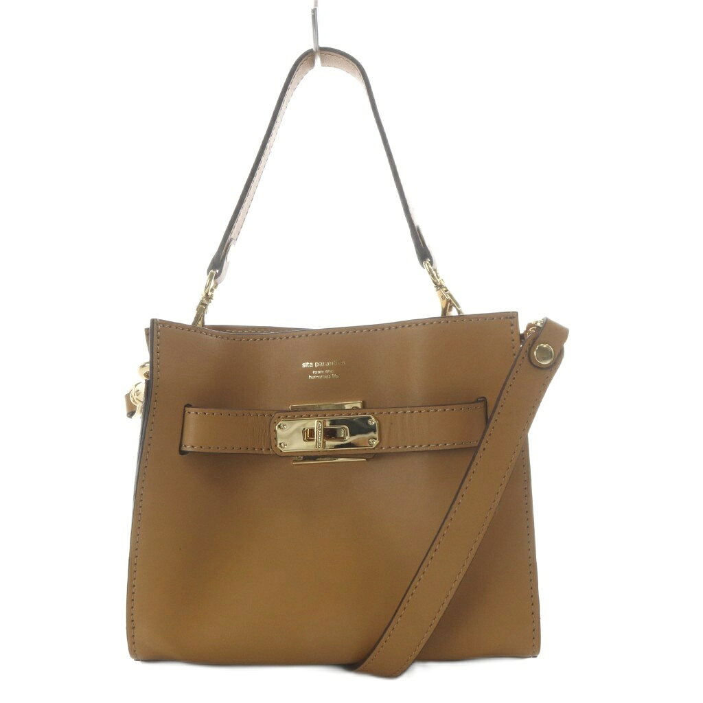 Other - 【中古】シータパランティカ sita parantica レザーミニバッグ ハンドバッグ ワンハンドル ショルダーバッグ ブラウン /YO18 レディース 【ベクトル 古着】 260410