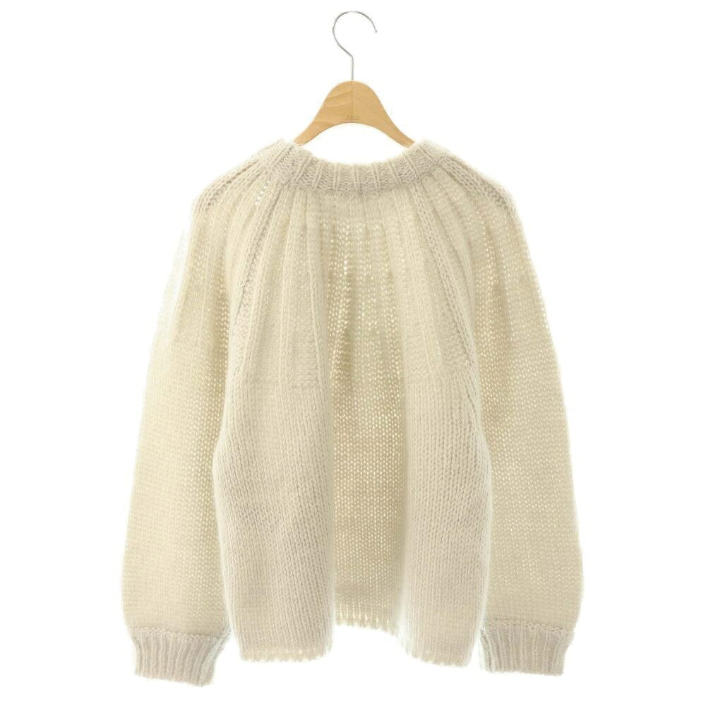 【中古】ミラオーウェン Mila Owen モヘヤ混 クルーネック求心編みニットプルオーバー セーター F ライトグレジュ /ES ■OS レディース 【ベクトル 古着】 260409 vectorpremium-18998277 ブランド古着ベクトルプレミアム店 サンプル画像2