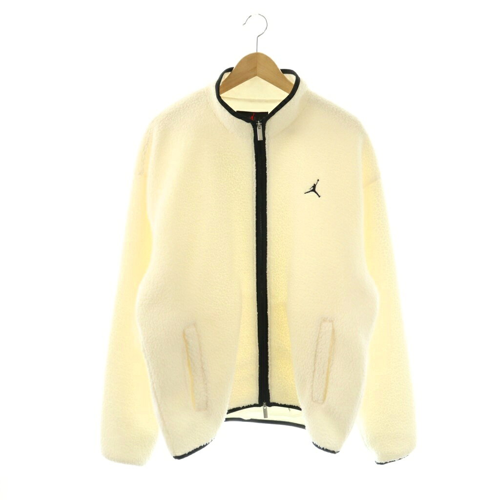 樂天商城 - 【中古】ナイキ NIKE Jordan Flight Fleece Jacket フリースジャケット ボアジャケット L ホワイト FV7448-133 /DF ■OS ■SH メンズ 【ベクトル 古着】 260416