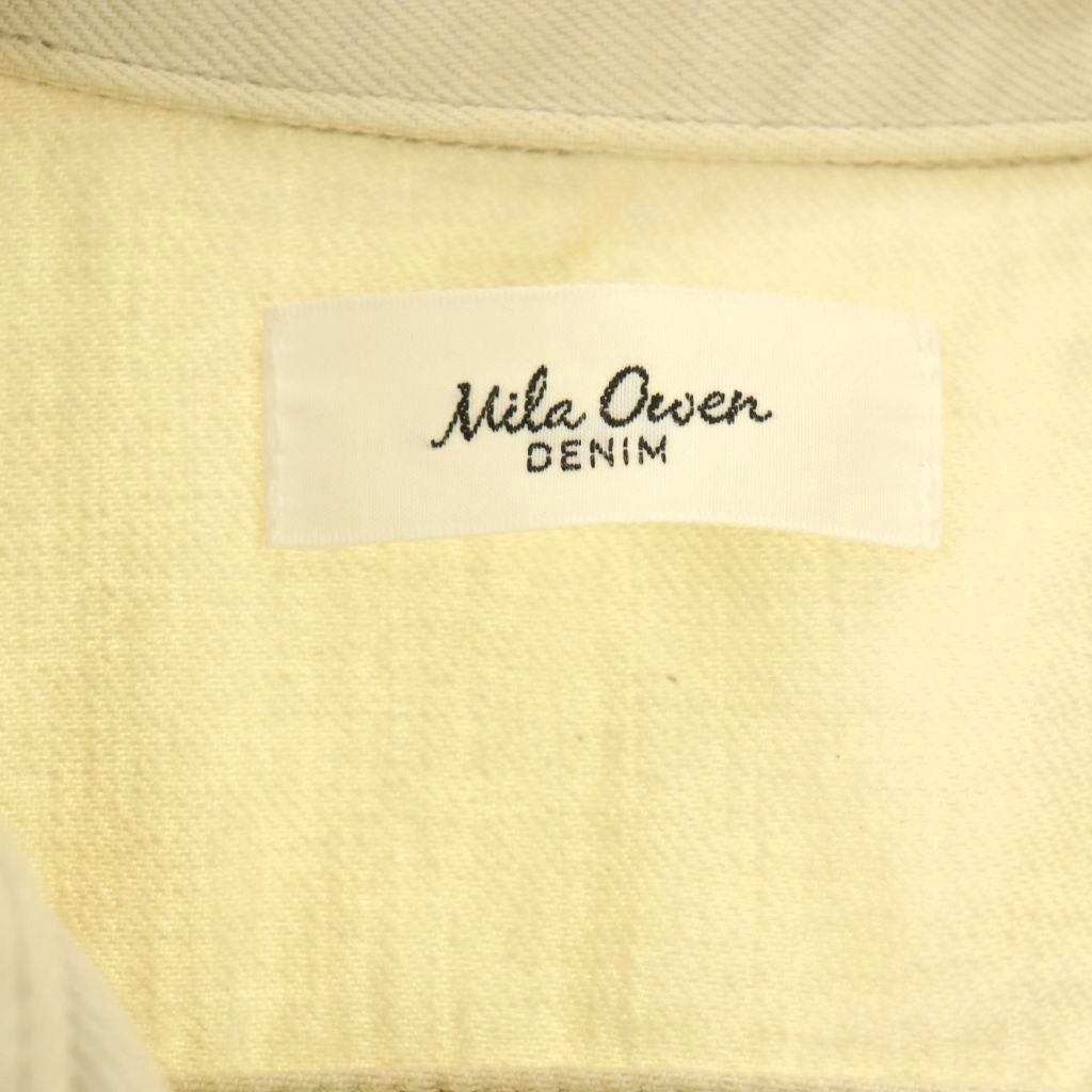 【中古】ミラオーウェン Mila Owen ステッチデザインベーシックGジャン デニムジャケット 0 ベージュ /CX ■OS レディース 【ベクトル 古着】 260416 vectorpremium-19021411 ブランド古着ベクトルプレミアム店 サンプル画像3