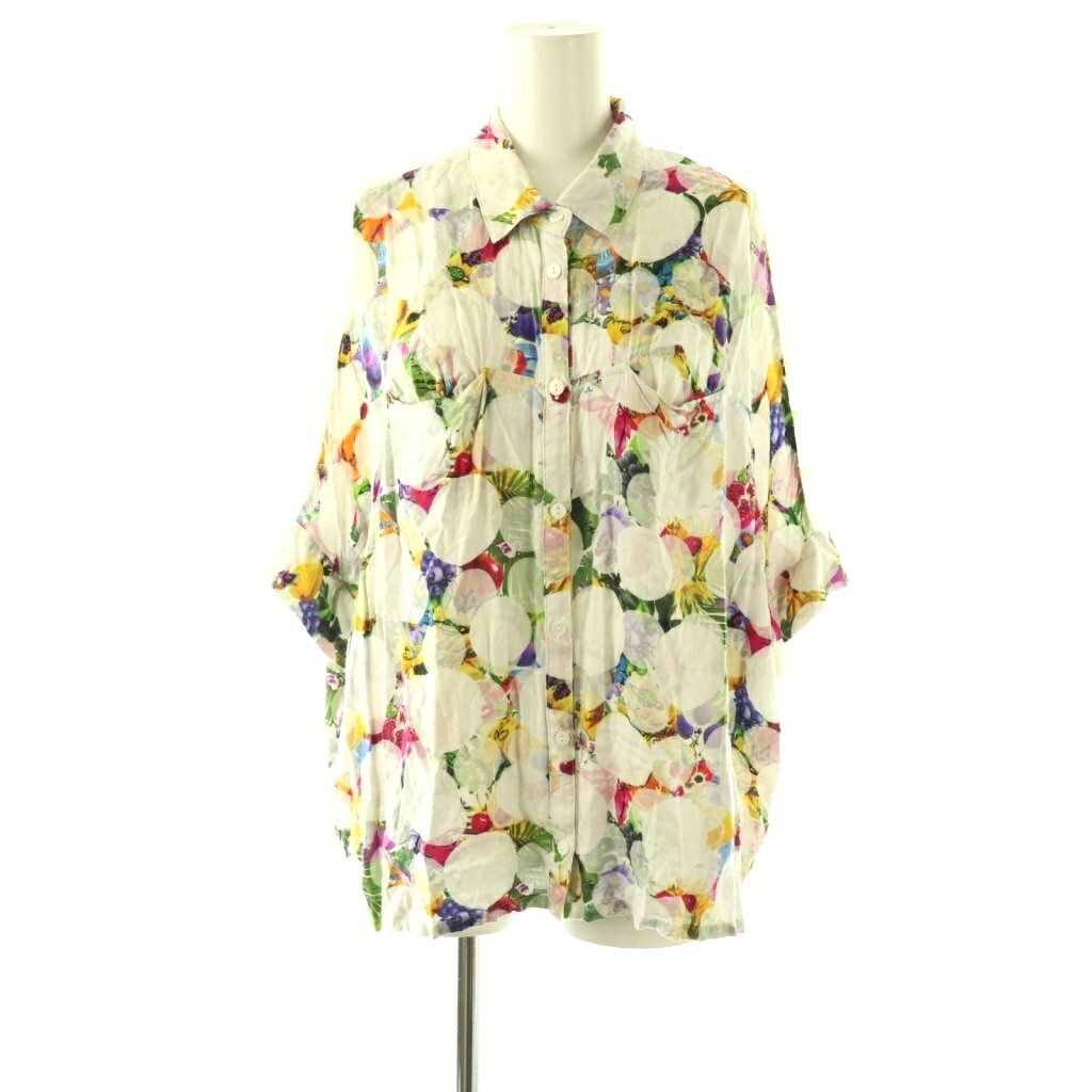 【中古】スカラー ScoLar 花柄 半袖シ
