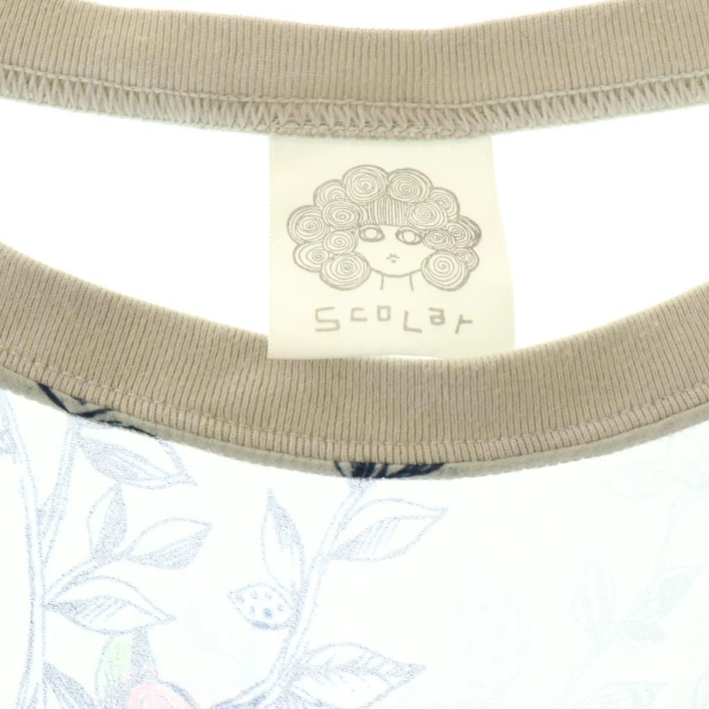 ブランド古着ベクトルプレミアム店の【中古】スカラー ScoLar 柄 シアー チュニック ブラウス M グレー マルチカラー /ES ■OS レディース 【ベクトル 古着】 260416｜アングル3