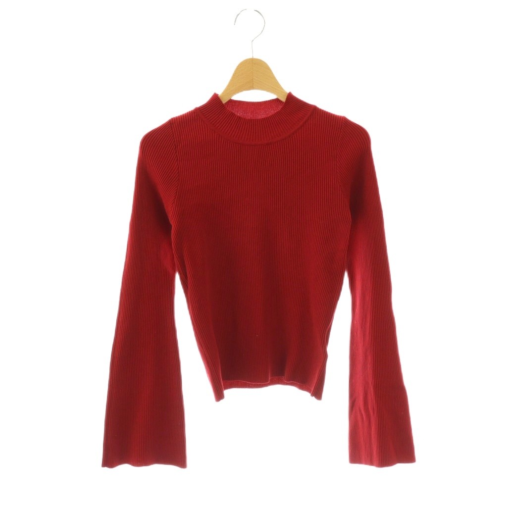 Long-Sleeved Knit - 【中古】ムルーア MURUA フレアスリーブニット 長袖 F 赤 ■SH /SY ■OS レディース 【ベクトル 古着】 260414