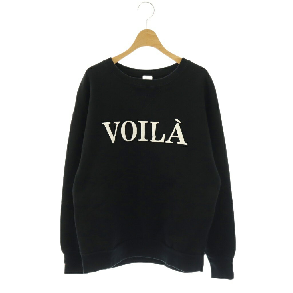 【中古】イエナ IENA VOILA スウェットプルオーバー トレーナー ブラック /DF ■OS ...