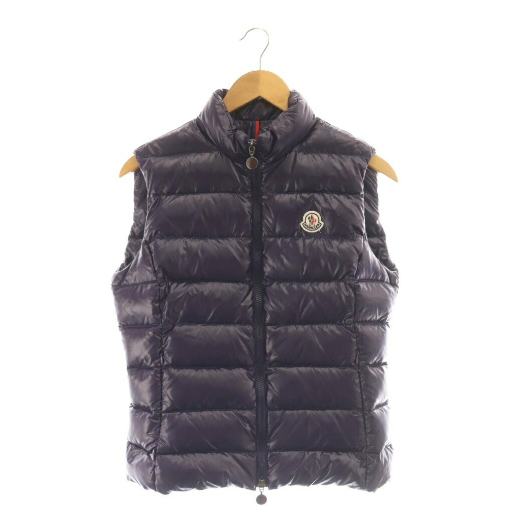 【中古】モンクレール MONCLER GHANY ダウンベスト ジップアップ 2 パープル /DF  ...