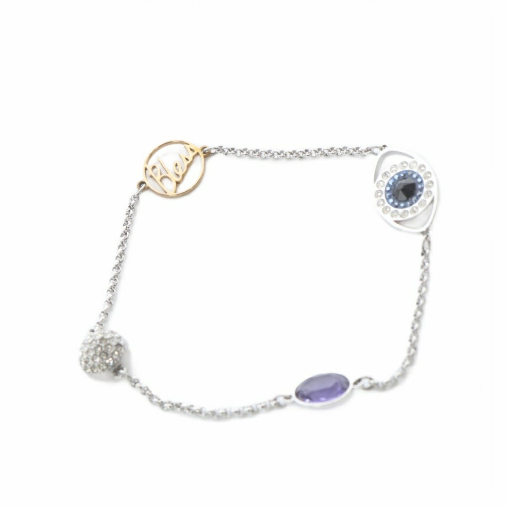 Pink - 【中古】スワロフスキー SWAROVSKI SV EVIL EYE STRAND ブレスレット シルバー色 /SR ■SH レディース 【ベクトル 古着】 260421
