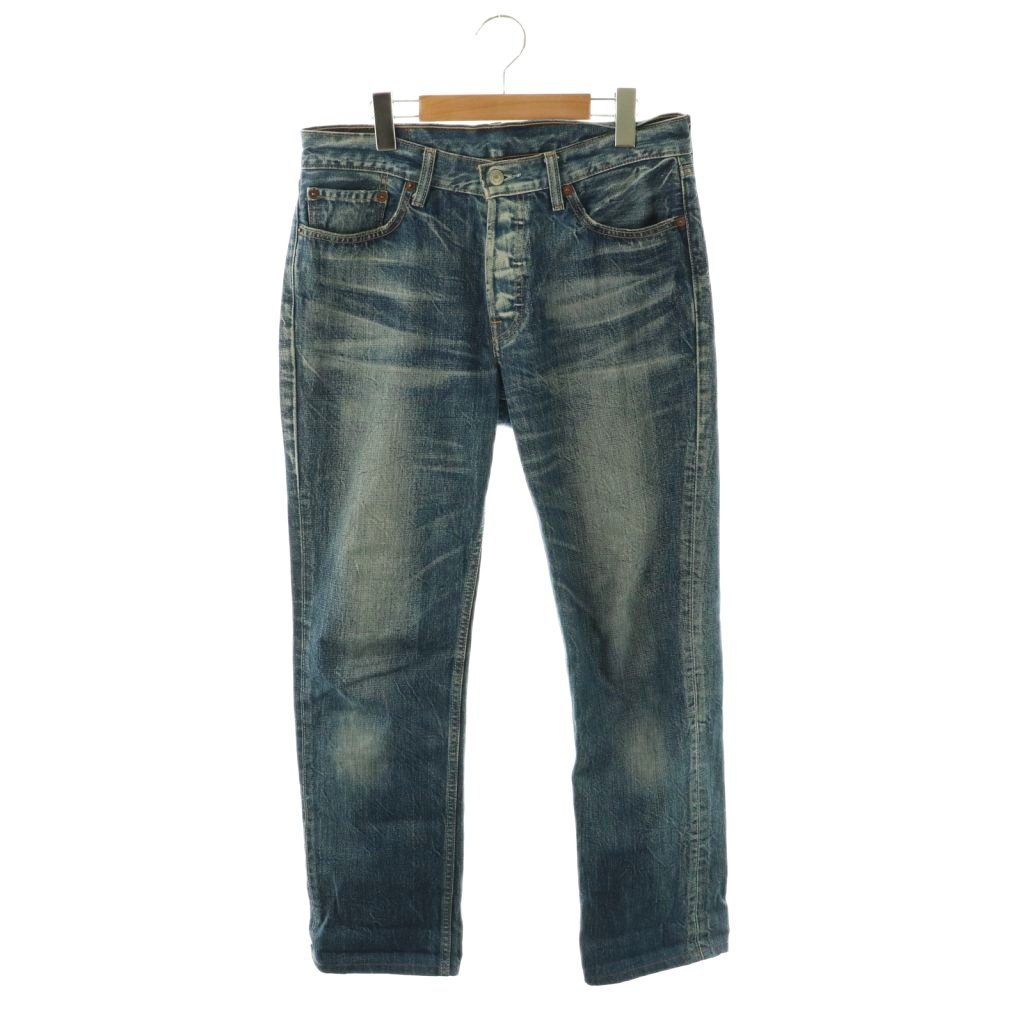 [중고] 리바이스 Levi 's 501 데님 팬츠 청바지 슬림 스트레이트 W32 블루 / DF ■ OS 남성 [벡터 헌 옷] 260416