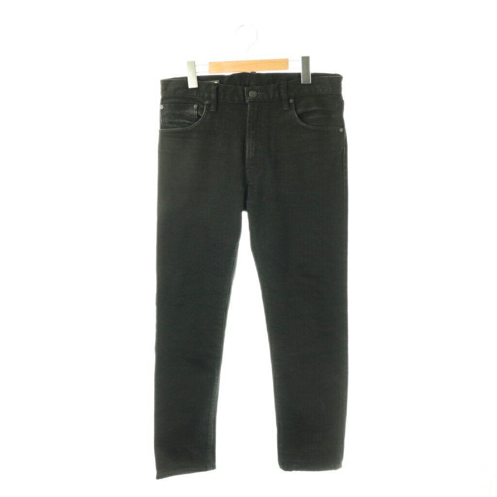 [Used] MINEDENIM N.Slim Tapered STR 5-pocket OWS Denim Pants Jeans Size 7 Black /DF ■OS ■SH Men's [Vector Used Clothing] 260427