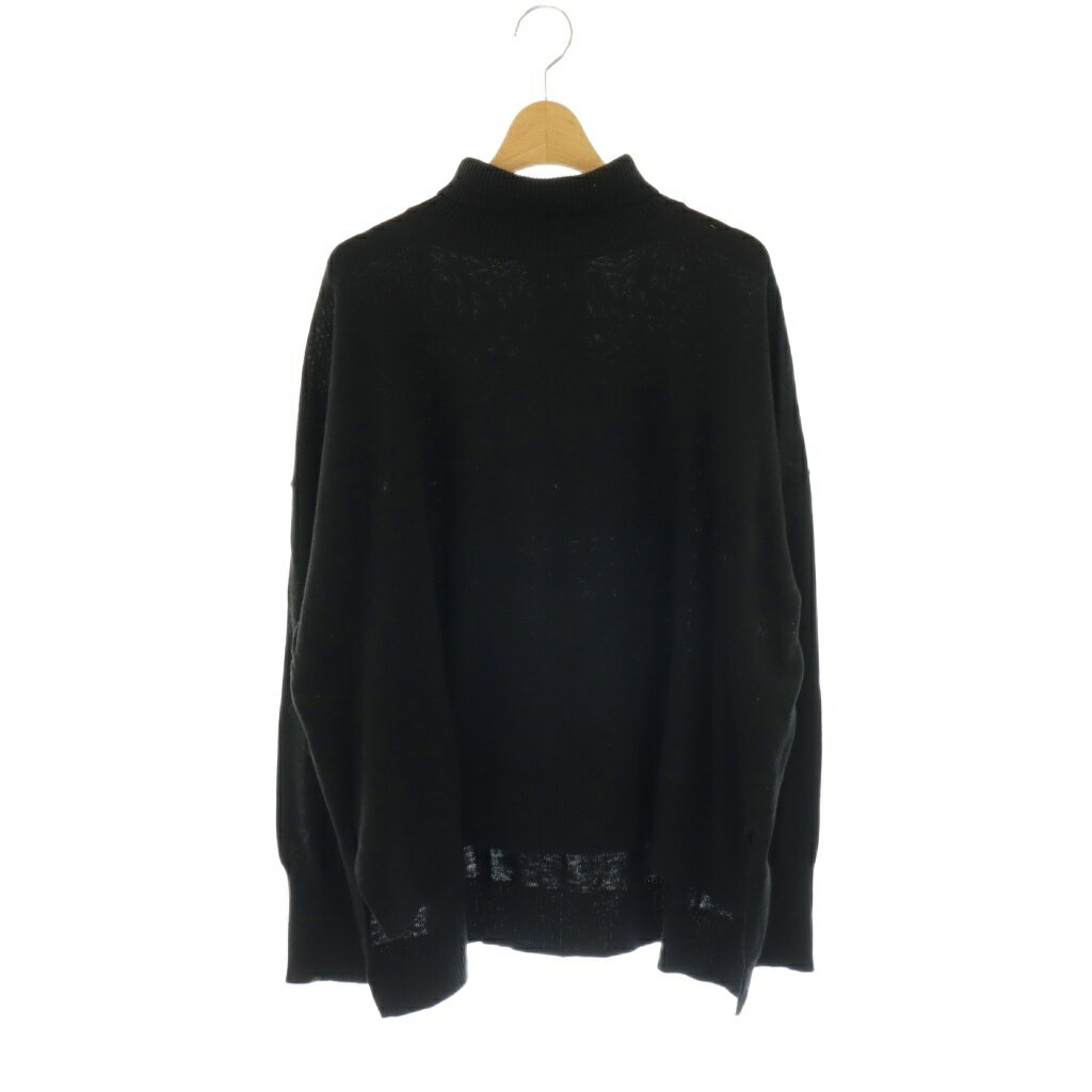 Long-Sleeved Knit - 【中古】バンヤードストーム BARNYARDSTORM タートルネックプルオーバーニット セーター ウール混 長袖 F 黒 /HS ■OS レディース 【ベクトル 古着】 260424