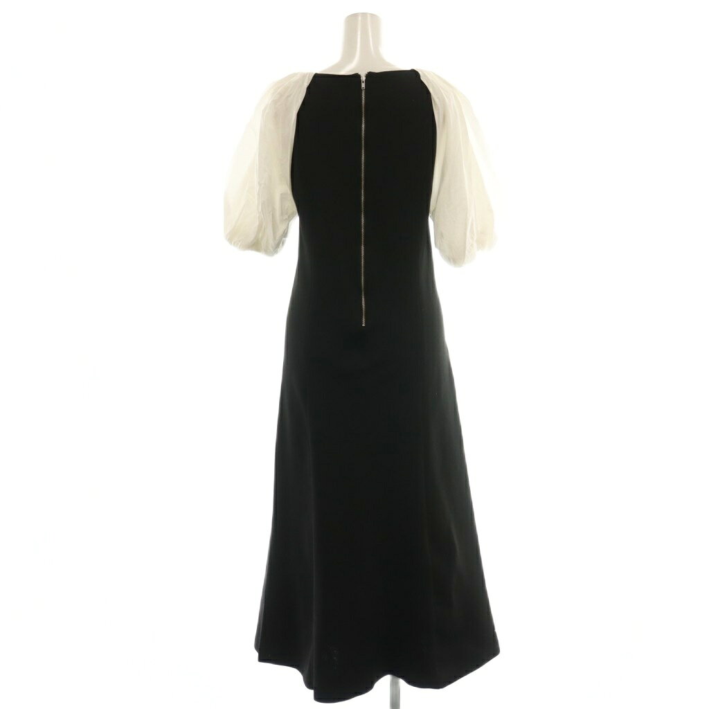 【中古】ミラオーウェン Mila Owen 袖パフドッキングワンピース バイカラー ロング 0 黒 白 /CX ■OS ■SH レディース 【ベクトル 古着】 260427 vectorpremium-19048318 ブランド古着ベクトルプレミアム店 サンプル画像2