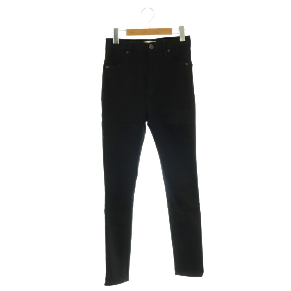 【中古】ヤヌーク YANUK ×WAKA NOZAWA Bestie デニムパンツ スキニー ストレッチ 23 黒 ブラック /HS ■OS レディース 【ベクトル 古着】 260424